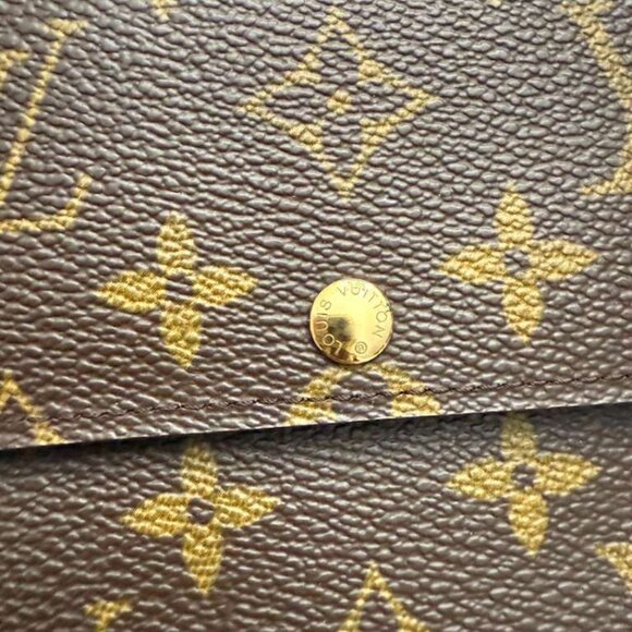 Louis Vuitton Monogram Wallet Flap Coated Canvas Excellent Condition - Picture 3 of 7